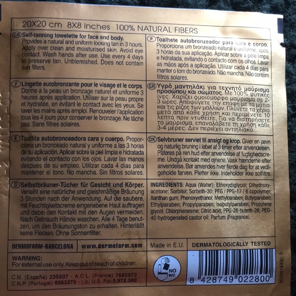 New Comodynes Self Tanning Towelette Dispenser from Spain nipple pasties - Picture 8 of 11